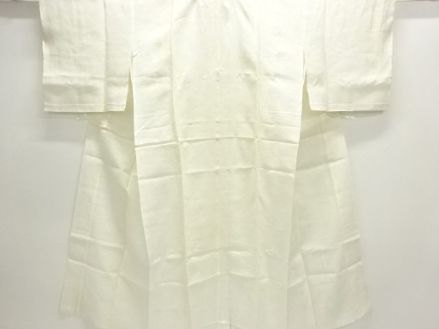 アンティーク　本麻すかし織流水に花模様長襦袢